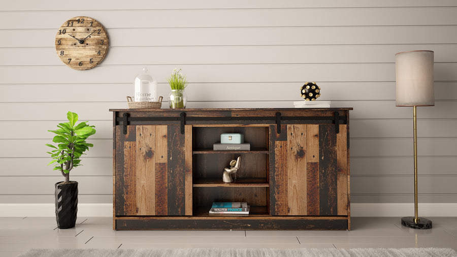 Kommode – GRANERO I – Design-Schrank mit Schiebetüren 160 cm