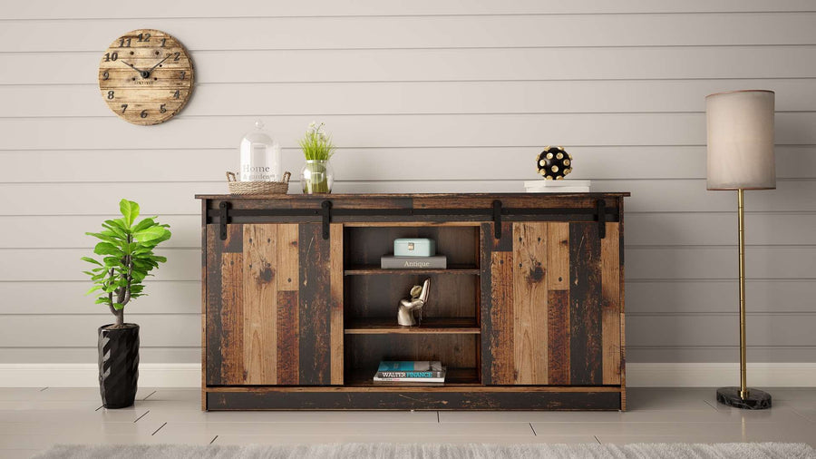Kommode – GRANERO I – Design-Schrank mit Schiebetüren 160 cm