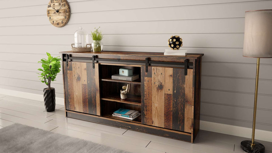 Kommode – GRANERO I – Design-Schrank mit Schiebetüren 160 cm