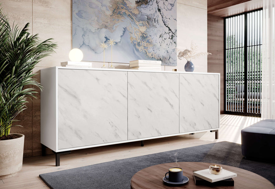 Kommode – MARMO – Moderne Anrichte in Marmoroptik