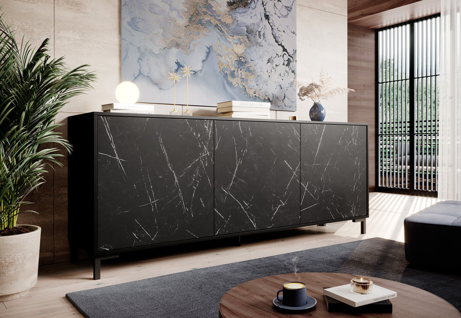 Kommode – MARMO – Moderne Anrichte in Marmoroptik