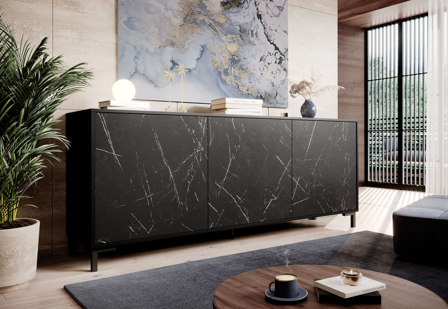 Kommode – MARMO – Moderne Anrichte in Marmoroptik