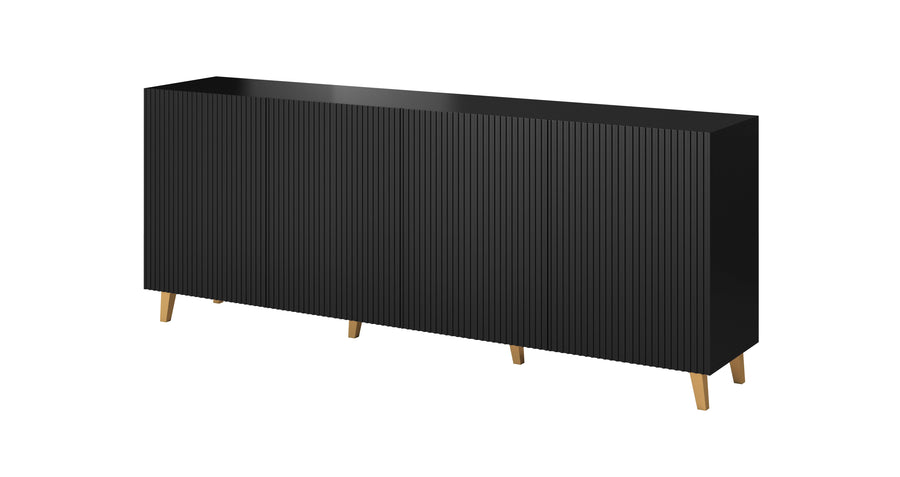 Kommode – PAFOS I – Elegante Anrichte mit Fräsfronten 200 cm