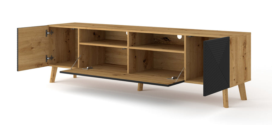 TV-Lowboard – LUXI – Fernsehschrank im Loft-Stil