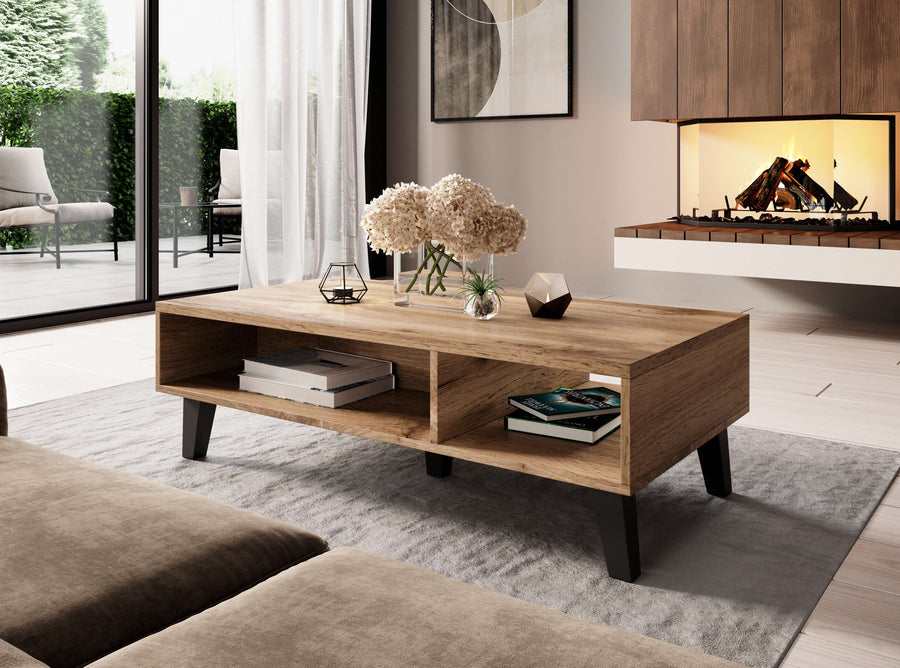 Couchtisch – NORD I – 110 cm, moderner Wohnzimmertisch mit Holzoptik