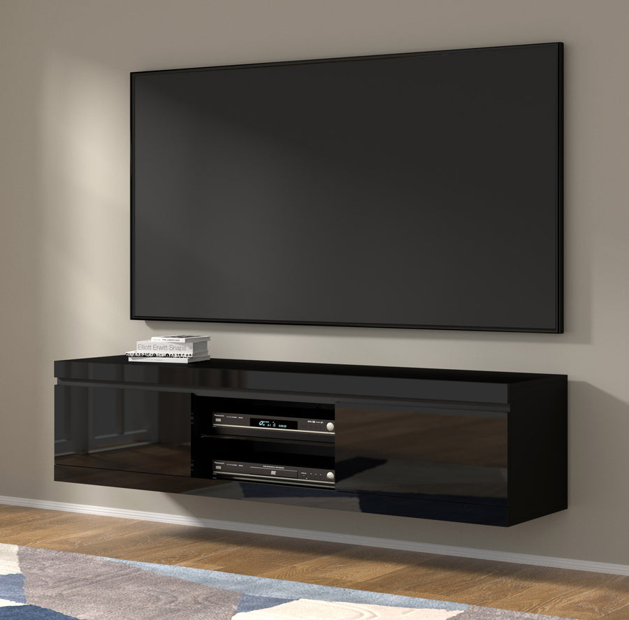 TV-Lowboard – NET – 180 cm Modernes Lowboard zum Hängen oder Stellen
