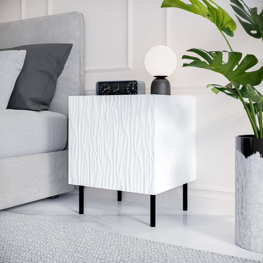 Nachttisch – JUNGLE – Moderne Nachtkommode mit Push-Click-System 44 cm