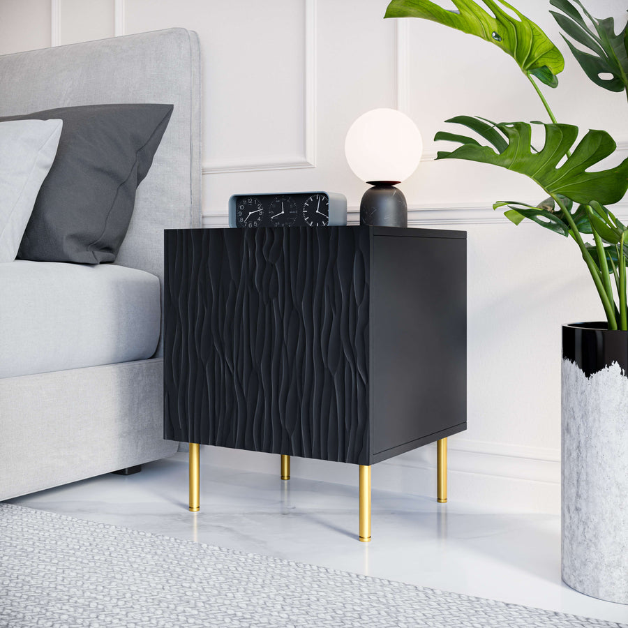 Nachttisch – JUNGLE – Moderne Nachtkommode mit Push-Click-System 44 cm