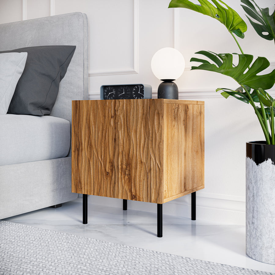 Nachttisch – JUNGLE – Moderne Nachtkommode mit Push-Click-System 44 cm