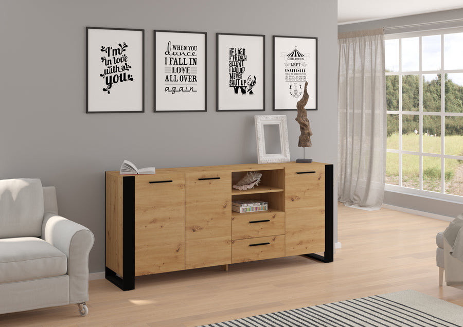 Kommode – NUKA – Artisan Modernes Sideboard mit Stauraum