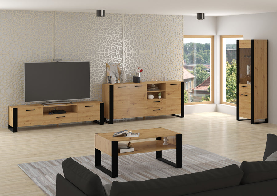 Couchtisch – NUKA F – Moderner Wohnzimmertisch mit Ablage