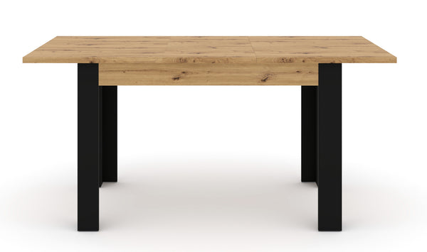 Esstisch – NUKA – ausziehbar 120–160 cm Artisan Eiche