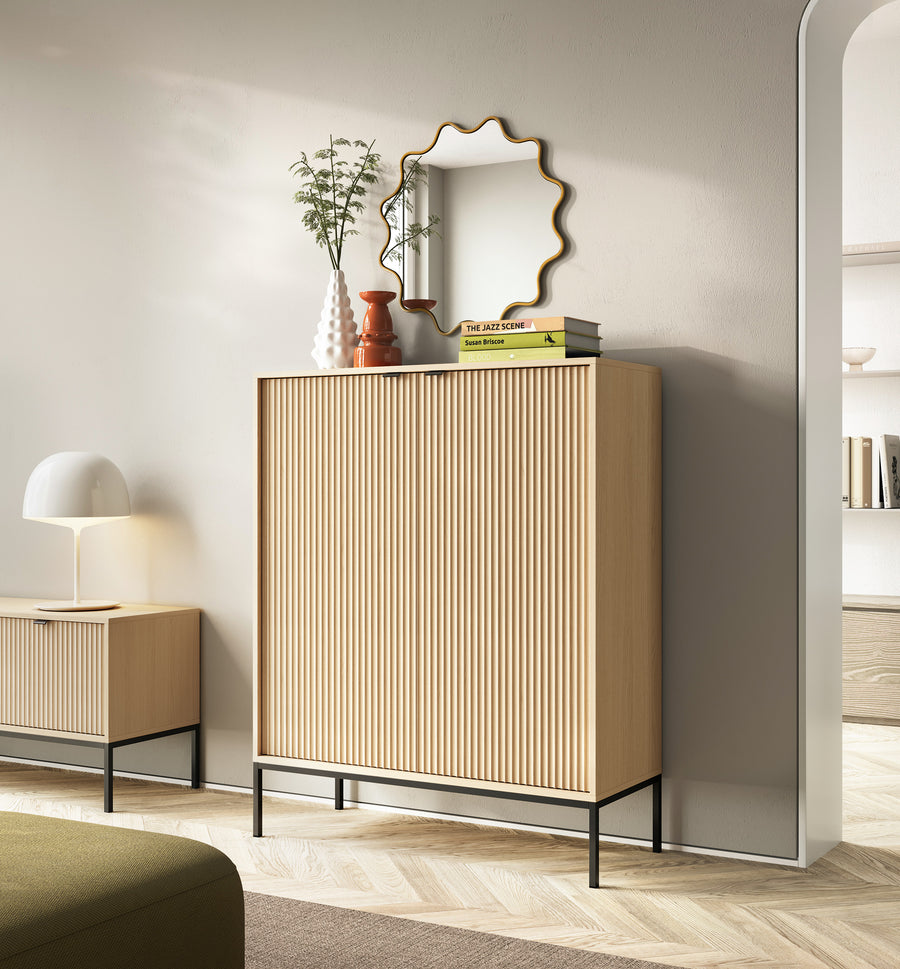 Kommode – NOVA – Modernes Design mit Rillenoptik