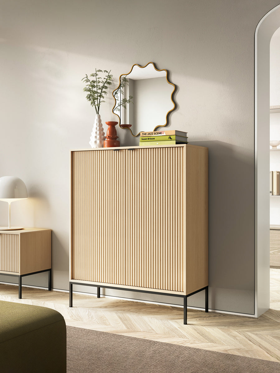 Kommode – NOVA – Modernes Design mit Rillenoptik