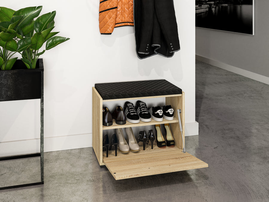 Schuhschrank – CARO 01 – Kompakte Aufbewahrungslösung mit Holzoptik