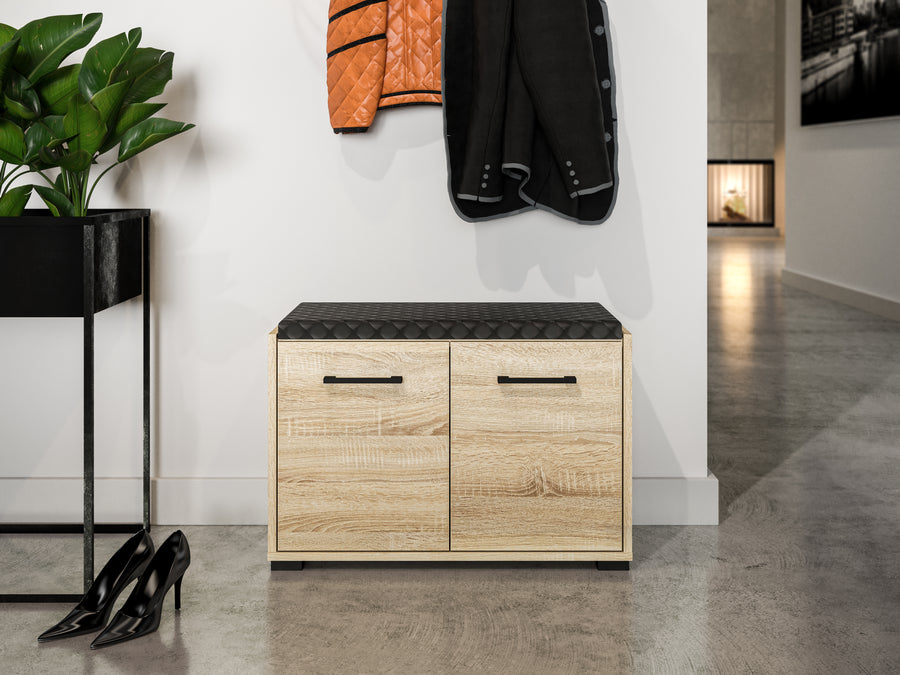 Schuhschrank – CARO 02 – Praktische Aufbewahrungslösung mit Holzoptik