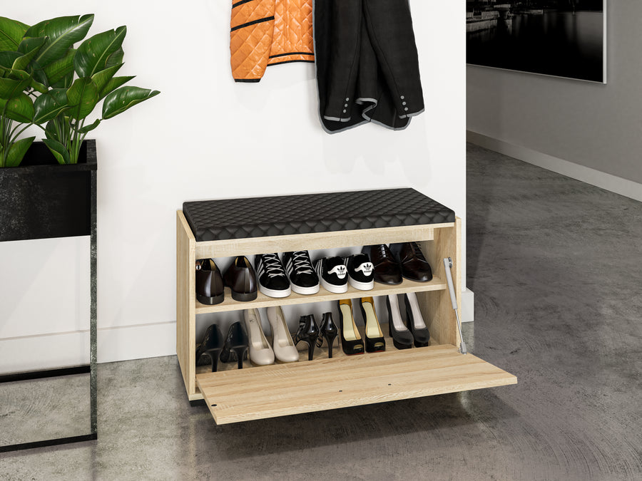 Schuhschrank – CARO 04 – Funktionale Schuhaufbewahrung mit Holzoptik