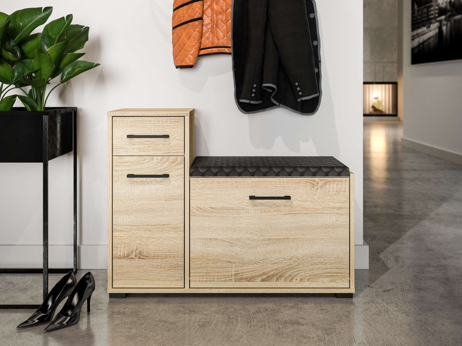 Schuhschrank – CARO 06 – Funktionale Schuhaufbewahrung mit Holzoptik