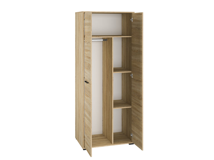 Kleiderschrank – CARO – Moderner Kleiderschrank mit Holzoptik