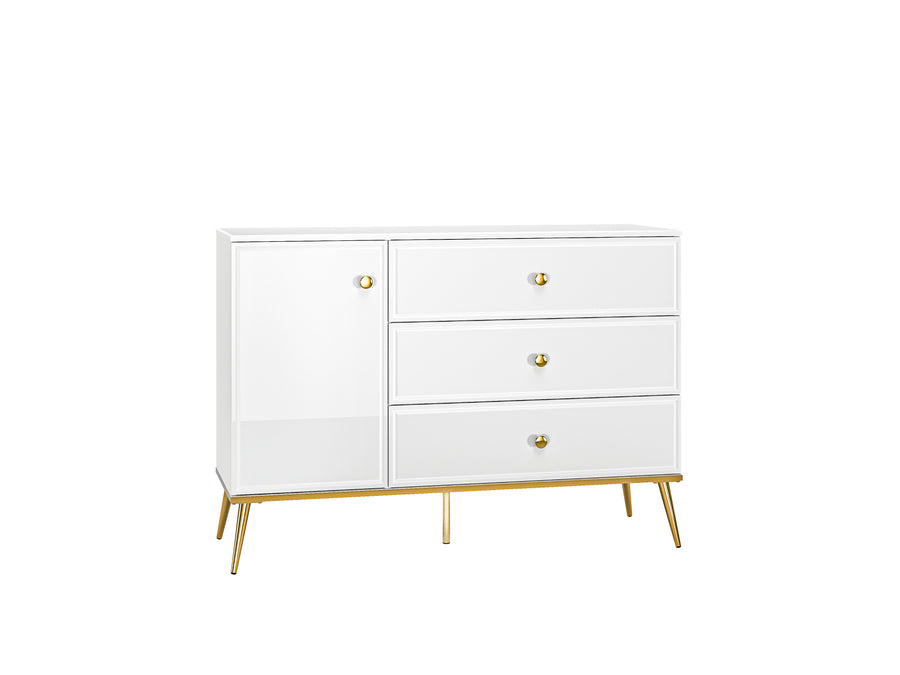 Wohnzimmer Set 5-teilig – GOLDIN – Elegantes Glamour-Design für stilvolle Wohnräume