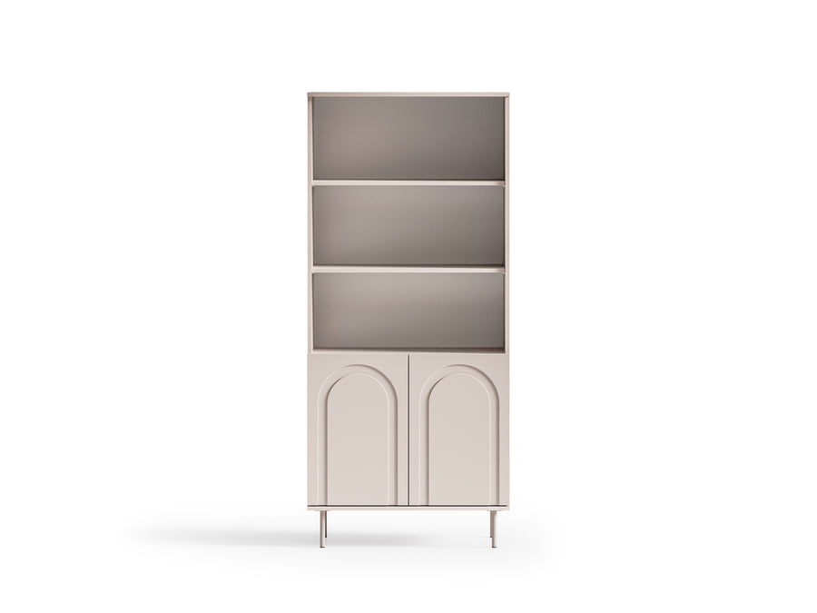 Bücherregal – ORVELLA 02 – Modernes Design mit Push-to-Open und offenem Stauraum
