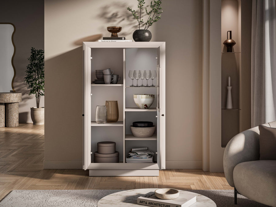 Vitrine – SOLO 04 – Stilvolle Glasvitrine mit elegantem Stauraum