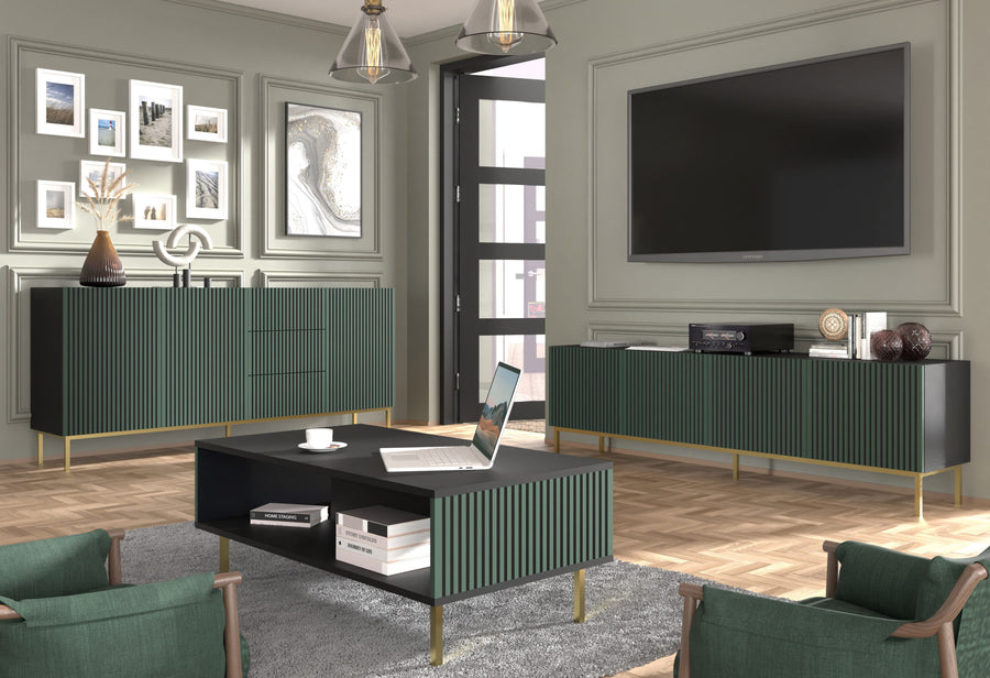 Sideboard – RAVENNA F – 200 cm mit 3 Türen und 3 Schubladen
