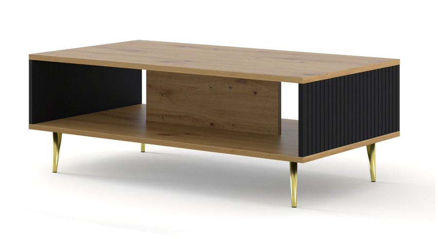 Couchtisch – RAVENNA PB – 90 cm Moderner Wohnzimmertisch mit Ablagefach
