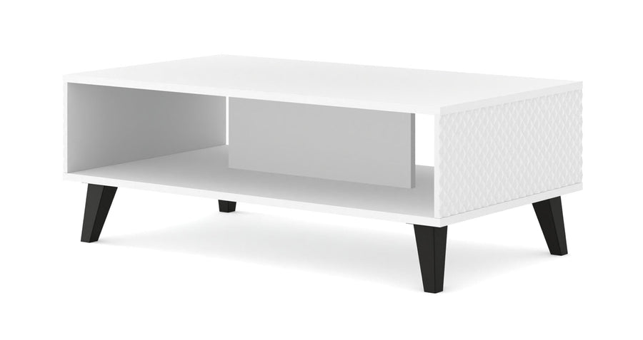 Couchtisch – RAVENNA PB – 90 cm Moderner Wohnzimmertisch mit Ablagefach