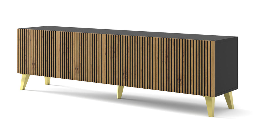TV-Lowboard – RAVENNA F – 200 cm mit 4 Türen und Push-to-Open