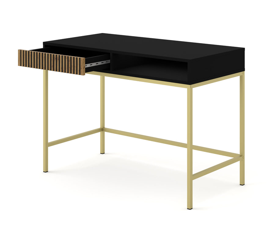 Schminktisch – RAVENNA F – 112 cm Moderner Konsolentisch mit gefräster MDF-Front