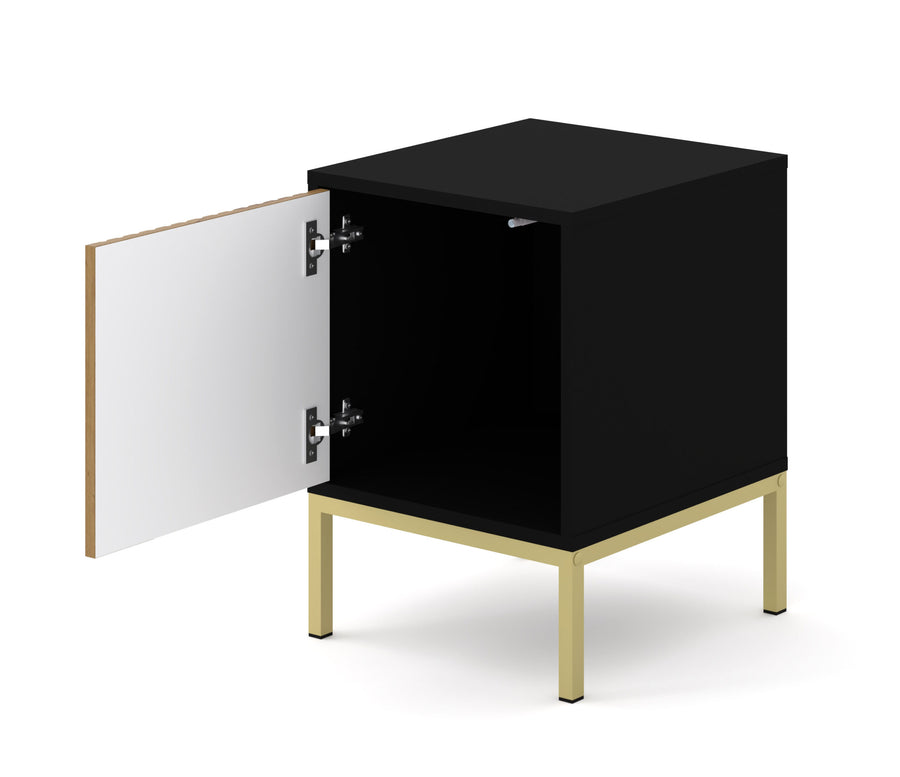 Kommode – RAVENNA F – 55 cm Moderner Beistellschrank mit gefräster MDF-Front