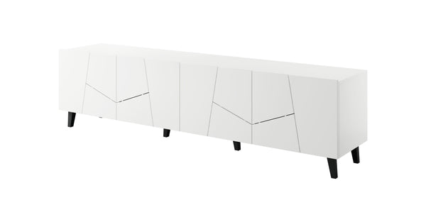 TV-Lowboard – VITRAIL – 200 cm, moderner TV-Stand mit Mosaik-Front
