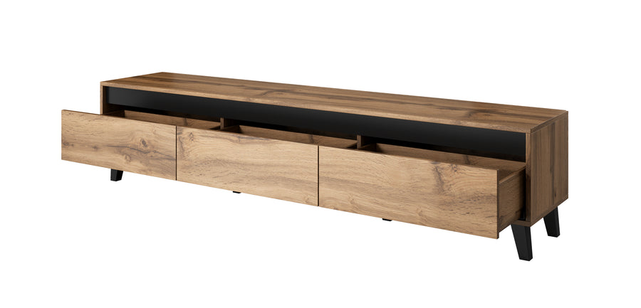 TV-Lowboard – NORD I – 180 cm, modernes Fernsehmöbel mit Holzoptik