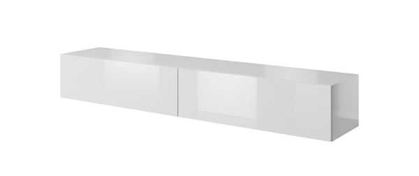TV-Lowboard – SLIDE I – Hängendes Lowboard in Holzoptik 200 cm
