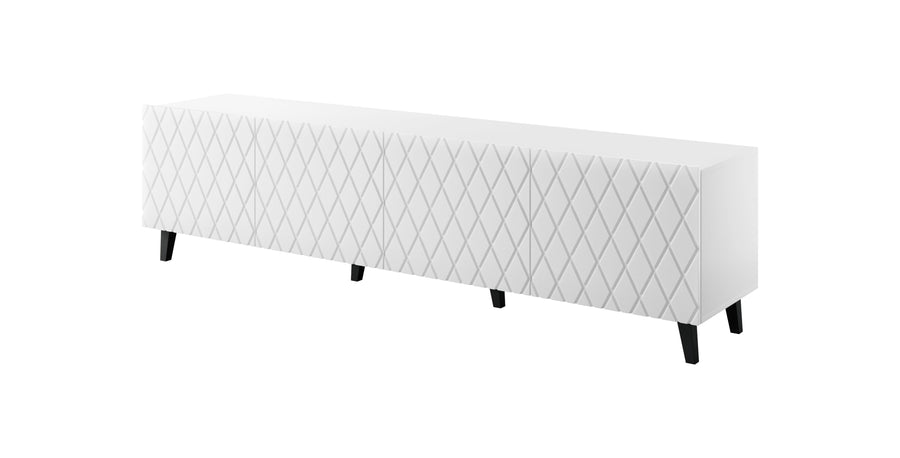 TV-Lowboard – LOCO – 200 cm, modernes Design mit 4 Türen