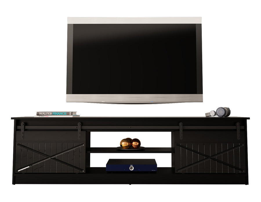 TV-Lowboard – GRANERO I – Modernes TV-Möbel mit Fräsfronten 200 cm