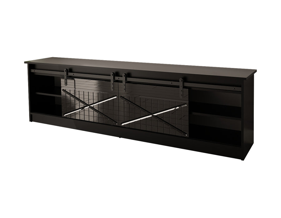 TV-Lowboard – GRANERO I – Modernes TV-Möbel mit Fräsfronten 200 cm