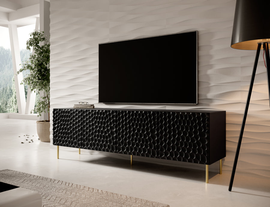 TV-Lowboard – HOLE I – Moderner Fernsehschrank in Holzoptik 190 cm