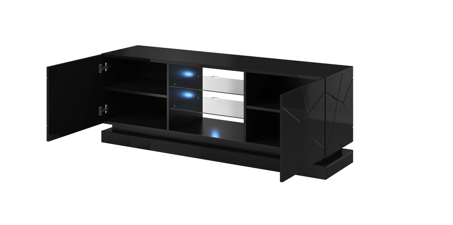 TV-Lowboard – QIU – Modernes Lowboard mit Hochglanzfront