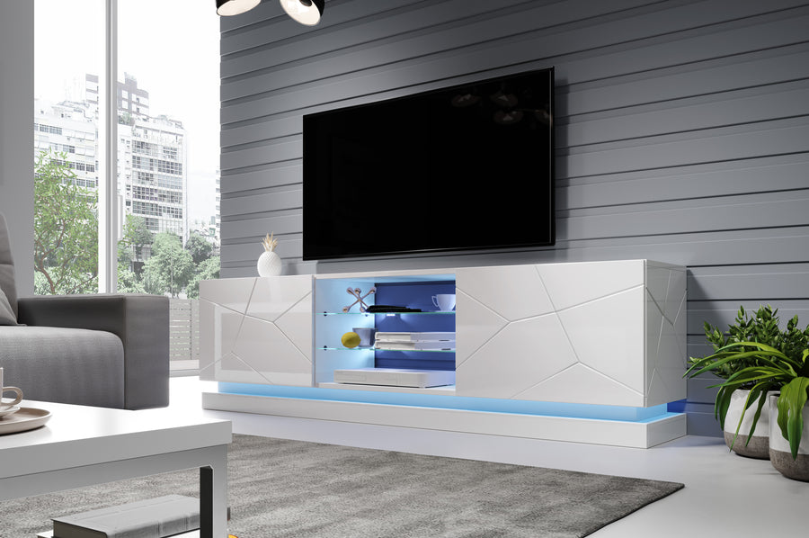 TV-Lowboard – QIU – Modernes Lowboard mit Hochglanzfront