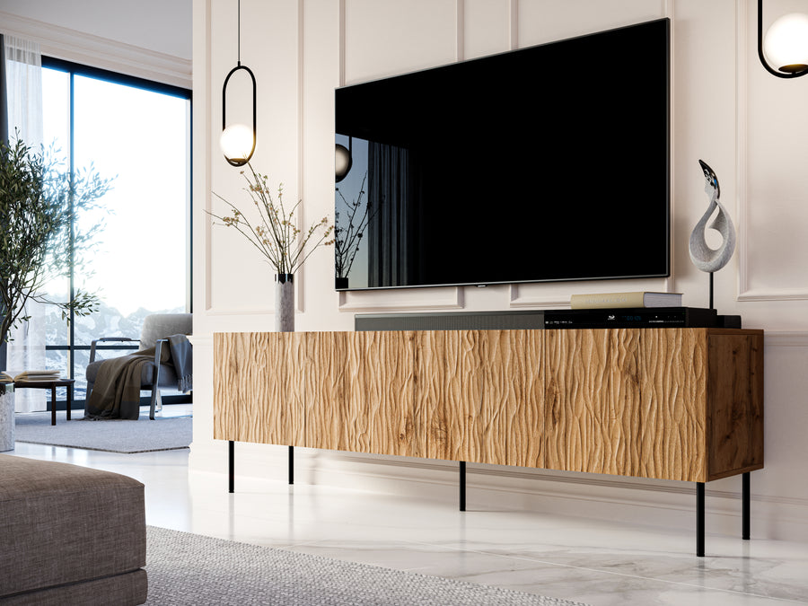 TV-Lowboard – JUNGLE – Modernes Lowboard mit Push-Click-System 190 cm