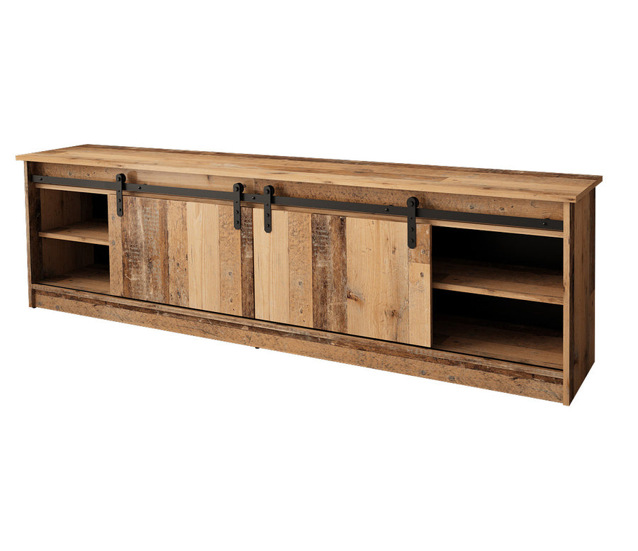 TV-Lowboard – GRANERO I – Modernes TV-Möbel mit Fräsfronten 200 cm