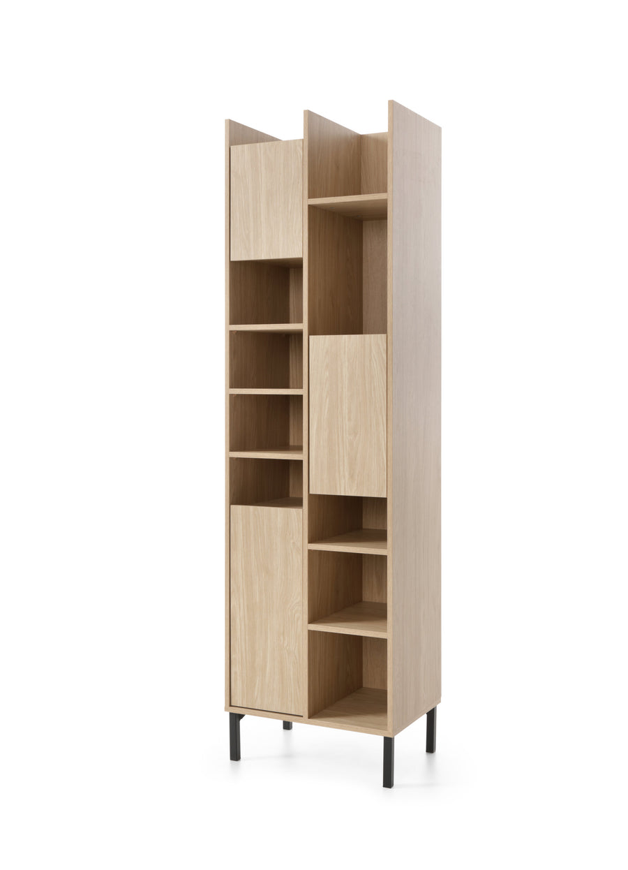 Regalschrank – SERGIO System 04 – Schlankes Jugendzimmer Regal im Hochformat