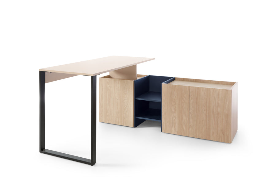 Schreibtisch – SERGIO System 08 – Flexibler Jugendzimmer Schreibtisch mit Stauraum