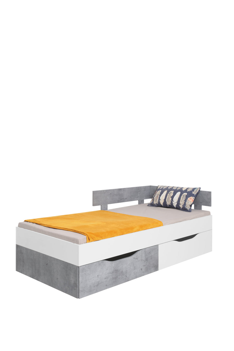 Bett – SIGMA System – 90–120 cm – Stilvolles Jugendbett mit Stauraum Ohne Matratze