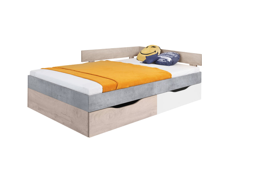Bett – SIGMA System – 90–120 cm – Stilvolles Jugendbett mit Stauraum Ohne Matratze