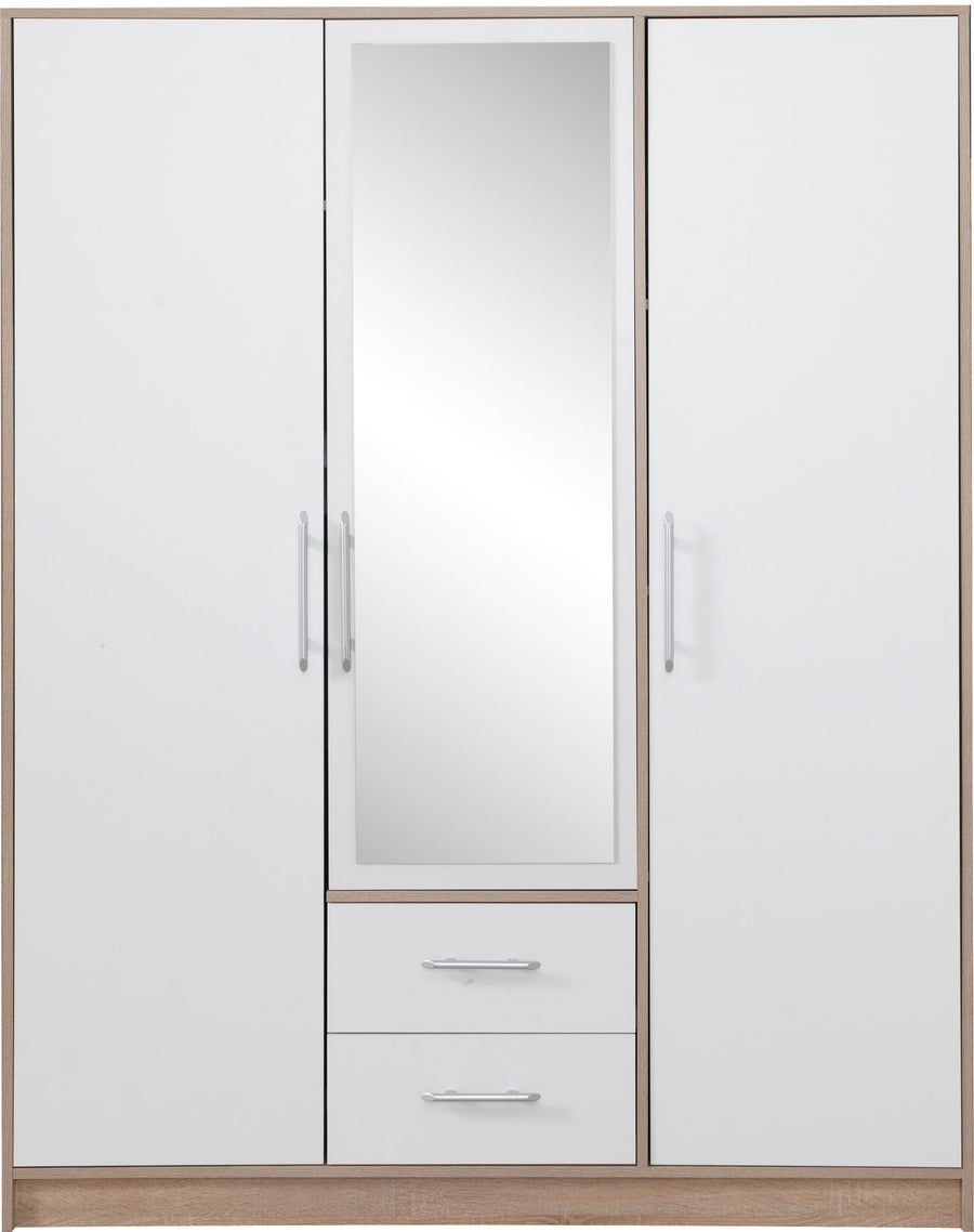 Kleiderschrank mit Spiegel – SMART 02 – Perfekt für funktionale Raumgestaltung