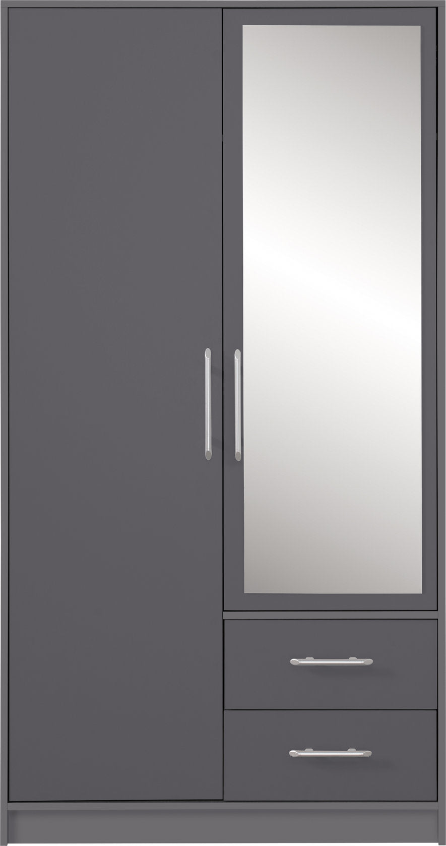 Kleiderschrank mit Spiegel – SMART 03 – Kompakte Lösung mit zwei Türen