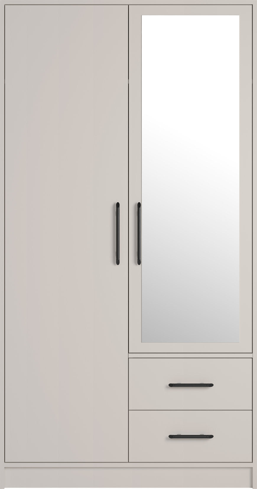 Kleiderschrank mit Spiegel – SMART 03 – Kompakte Lösung mit zwei Türen